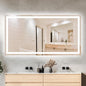 72 x 36 LED Bathroom Mirror with Lights, Lighted Bathroom Vanity Mirror for Wall, Espejos para Baños, Frontlit & Backlit, Anti-Fog, Shatterproof, 3 Adjustable Color Temperatures & Memory Function