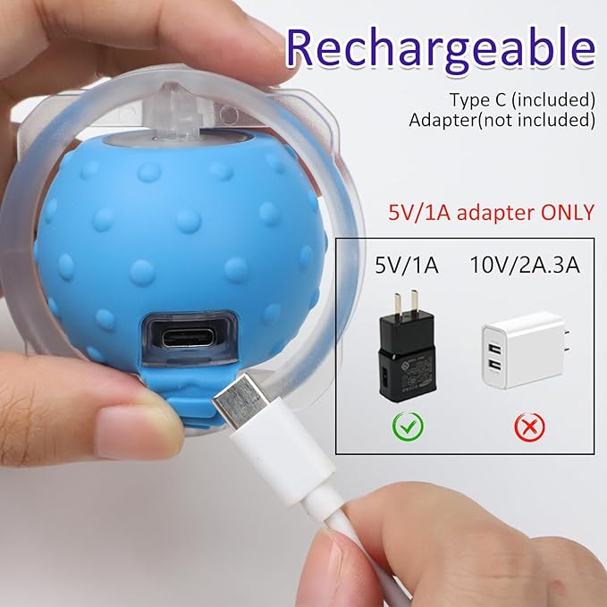 Interactive Cat Toys Ball Fast Rolling in Pouch, Motion Activate Chirping Cat Toy Hide and Seek Mouse Catching Game (Halloween Party)-Mewly Pet