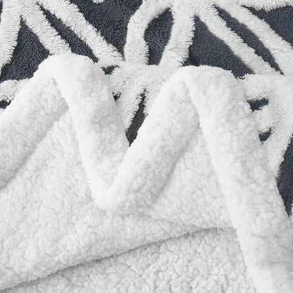 LOMAO Sherpa Fleece Blanket Fuzzy Soft Throw Blanket Dual Sided Blanket for Couch Sofa Bed (Dark Grey, 60''x80'')