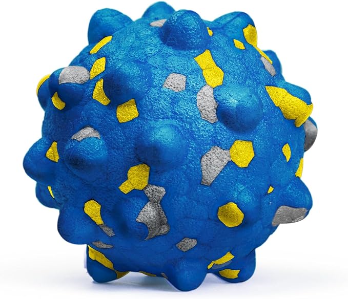 2.36'' Dog Balls for Dogs Aggressive Chewers Indestructible Tennis Durable Bouncy Interactive Dog Toy Balls for Fetch Game Floating Training(Blue Medium)-Mewly Pet