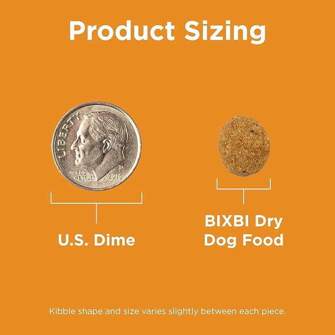 BIXBI Rawbble Dry Dog Food, Chicken, 4 lbs - USA Made with Fresh Meat - No Meat Meal & No Corn, Soy or Wheat - Freeze Dried Raw Coated Dog Food - Minimally Processed for Superior Digestibility-Mewly Pet