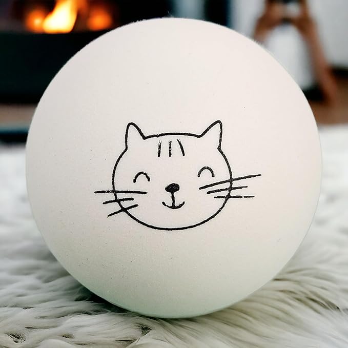Ping Pong Balls for Cats, 6 Pack, Enrichment Toys, Cat Lovers Gift Ideas, Ball Pits, Bouncy-Mewly Pet