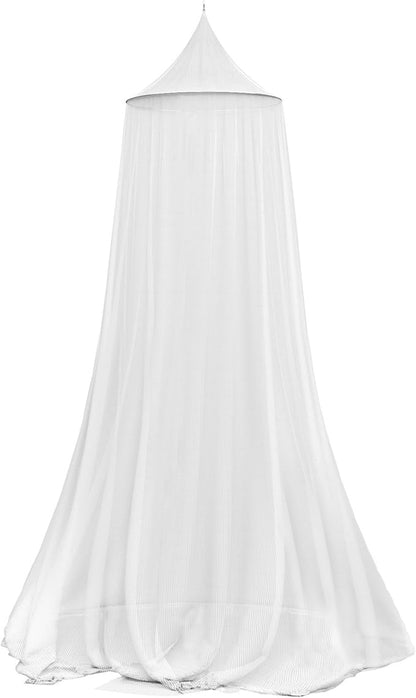 Trademark Global Mosquito Repelling Net for Beds, Hammocks, and Cribs - Insect Protection Hanging Canopy for Camping with Large Screen Opening by Lavish Home - 75-31215 , White