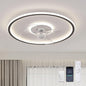 20" Flush Mount Ceiling Fan with Lights and Remote, 6 Wind Speeds, Dimmable LED for Bedroom, Kids Room and Living Room