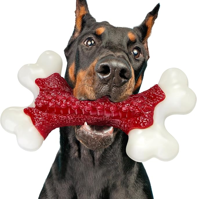 Tough Dog Toys, Toys for Aggressive Chewers Large Breed, Chew Dogs, Bone Toy Nylon Dogs Almost Indestructible-Mewly Pet