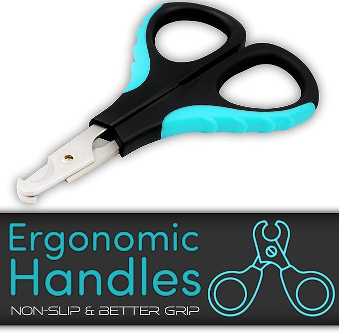 Cat Nail Clipper by H&H Pets - Professional Sharp Stainless Steel Claw Clipper Trimmer with Sturdy Non Slip Handles - for Small Animal & Cats Nail Cutter-Mewly Pet