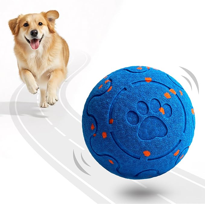 Dog Balls: Interactive Dog Ball Auto Rolling - Interactive Dog Toys for Aggressive Chewers - Bouncy & Throwable, Type-C Rechargeable, Washable, for Small & Medium & Large Dogs – Blue-Mewly Pet
