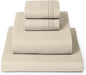 Mellanni King Sheets Set - 4 PC Iconic Collection Bedding - Hotel Luxury, Extra Soft, Cooling Bed Sheets - Wrinkle, Fade, Stain Resistant (King, Beige)
