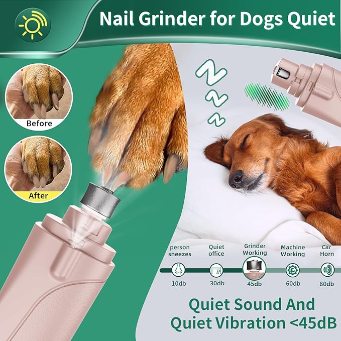 2 in 1 Cat Nail Clippers & Dog Nail Clippers Trimmers for Large Medium Small Dogs Cats Claw Trimmer Quick Sensor and Safety Guard USB Rechargeable with 2 LED Lights Dogs Nail Trimmer-Mewly Pet