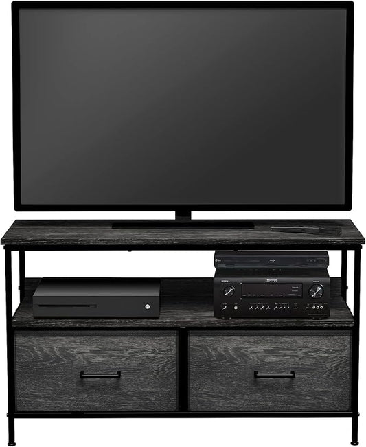 Sorbus TV Stand Dresser with 2 Drawers - Television Riser Chest with Storage - Bedroom, Living Room, Closet, & Dorm Furniture