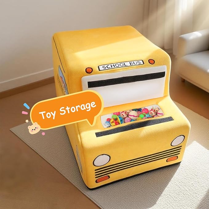 Cute Cat Beds Kitten Beds, Soft Small Dog Beds, Washable Pet Beds for Puppy and Kitty, Funny School Bus Cat Cave, 23 Inches-Mewly Pet