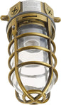 Woods L1706AB Vandal Resistant 150W Incandescent Security Light; Ceiling Mount; Antique Brass