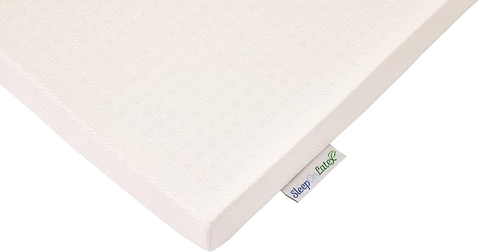 Pure Green Natural Latex Mattress Topper w/Luxury Cover - Firm - 3 Inch - Twin Size (GOTS Certified Organic)