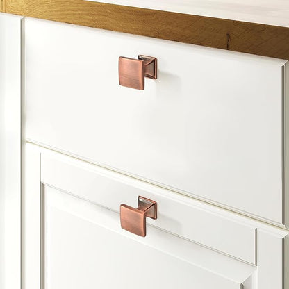 Khtumeware 2 Pack 12 Inch Cabinet Handles - Brushed Antique Copper Pulls for Kitchen Drawers and Cabinets - Hardware for Cupboards