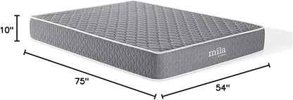 Modway Mila Firm 10" Fiberglass Free Memory Foam Full Mattress