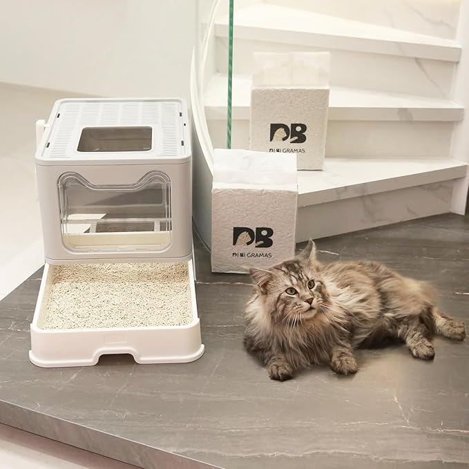 Cat Litter 12LB/2 Packs Dust-Free Clumping Tofu Cat Litter Quickly Absorb Odors Toilet Can Flush Into The Toilet Pure Natural tofu cat Litter (Original Flavor)-Mewly Pet