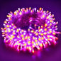 66Ft 200LED Orange and Purple Christmas Halloween Lights Plug in,Waterproof Halloween String Light,8 Modes Indoor Outdoor for Tree Party Bedroom Garden Decor (Clear Wire)