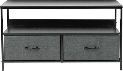 Sorbus TV Stand Dresser with 2 Drawers - Television Riser Chest with Storage - Bedroom, Living Room, Closet, & Dorm Furniture