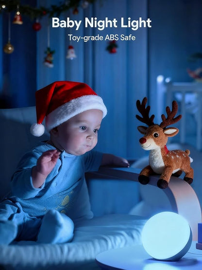 Hifree Touch Lamp, Multicolor Night Light for Kids, Small LED Table Lamp for Bedroom, Dimmable Bedside Lamp with Warm & White Light