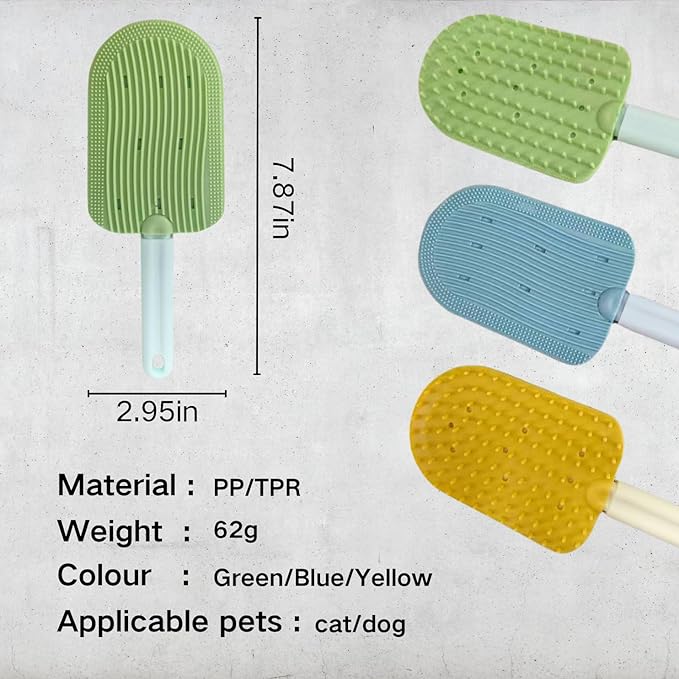Cat Brush for Shedding,Cat Brushes for Indoor cats,Soft Comb, Short or Long Haired Cats,Pet Grooming,Bath and Massage Brush(3 pcs)-Mewly Pet