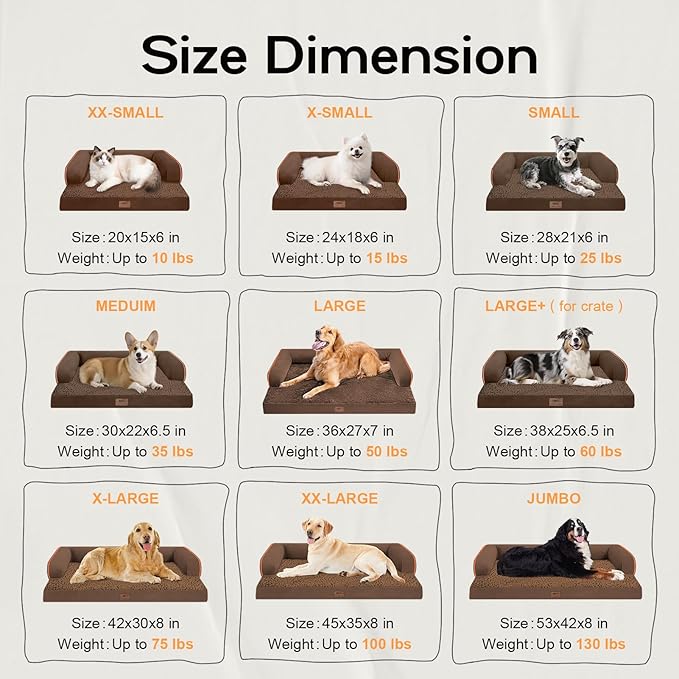 Small Dog Bed and Cat Sofa Waterproof Orthopedic Dog Beds for Small Dogs Cat Bed Comfy Pet Couch Sofa Beds with Washable Removable Cover & Non-Slip Bottom-Mewly Pet