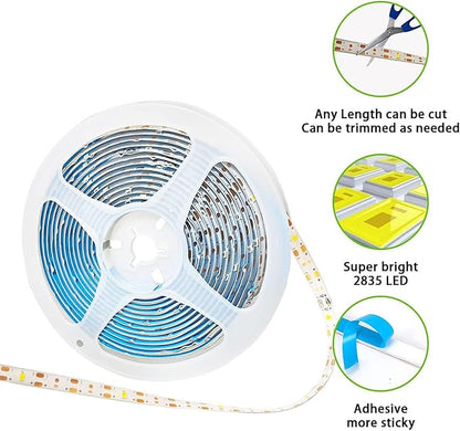 2 Pack Solar LED Strip Lights Outdoor Waterproof 19.6FT 180 LED Solar Powered Rope Light Cuttable 8 Modes for Outside, Garden, Patio, Deck, Fence, Pathway, Stair, Poolside, Halloween, 6000K White