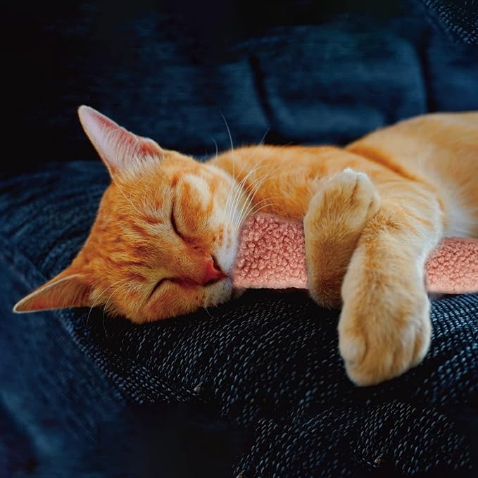 2 Pack Natural Interactive Catnip & Silvervine Cat Kicker with Tail, Bite Resistant Chew Toy, Crinkle Kicker, Accessories for Indoor Cat, Sherpa Material-Mewly Pet