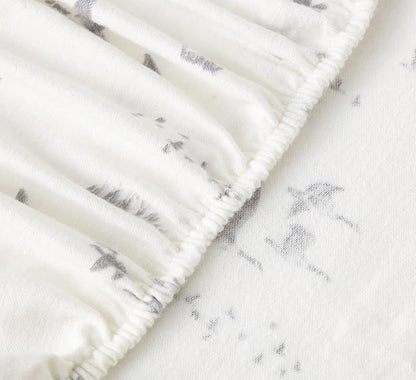 Eddie Bauer - Queen Sheet Set, Warm Breathable Cotton Flannel Bedding with Deep Pockets, Brushed for Extra Softness, Cozy Home Decor, Oeko-Tex Certified (Geese Meadow, Queen)