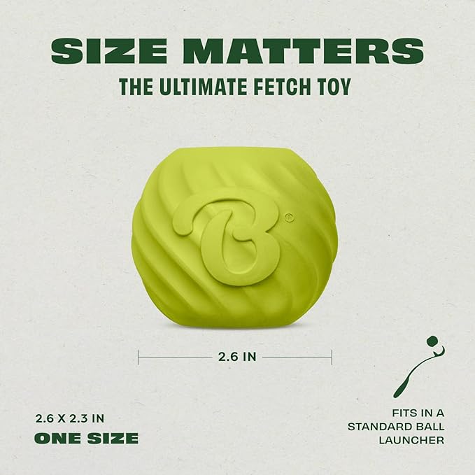 Benebone Dog Ball, Natural Rubber-Mewly Pet