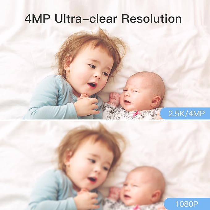 ARENTI 5G Indoor Security Camera, 4MP Pet Camera with Speaker for Dog/Cat, Baby Monitor with Phone App, Dual-Band WiFi, Auto Tracking, Super Night Vision, 2-Way Talk, Cloud & SD Card Storage(P2Q 2PC)-Mewly Pet