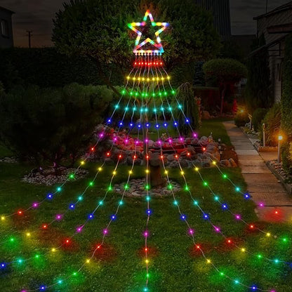 FUNIAO (New Multi Color Changing Christmas Lights, Christmas Tree Lights with Remote, 335 LED RGB Timer & Waterproof Outdoor String Lights for Halloween, Christmas, New Year (RGB Color Change)