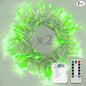 Battery Operated String Lights with Remote Timer - Waterproof, 8 Modes, Green (16.4ft), Indoor/Outdoor Decorations for Bedroom, Garden, Party, Xmas Tree