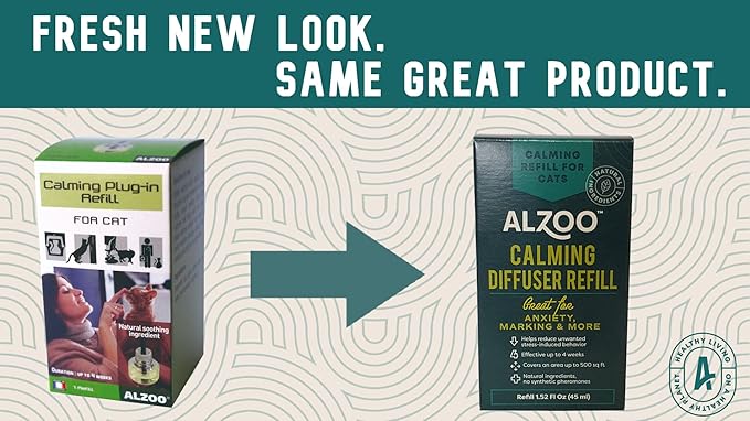 Calming Diffuser Refill for Cats, Helps Reduce Unwanted Stress-Induced Behavior, 100% Plant-Based Active Ingredients, Covers Up to 500 Sq. Ft, 1.52 Fl. Oz.-Mewly Pet