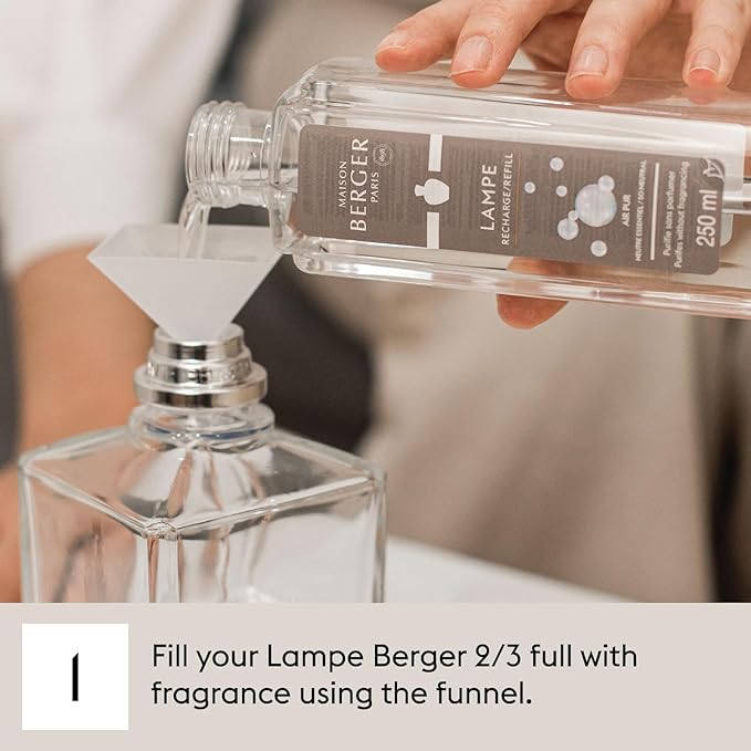 MAISON BERGER - Sandalwood Temptation Lampe Berger Fragrance Refill for Home Fragrance Oil Diffuser - 16.9 Fluid Ounces - 500 milliliters