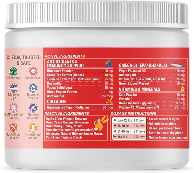 Bernie's Marvelous Mobility - Daily Total Joint Support for Dogs - 90 Soft Chews - Maintain & Rebuild Mobility, Supports Joint Tissue Health-Mewly Pet