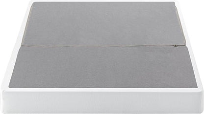ZINUS 7.5 Inch Box Spring with Cover, No Assembly Mattress Foundation, Sturdy Metal Structure, Queen, White