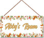 Personalized Lovely Flowers Decor for Boys Room Planet Theme Room Decor for Nursery,Cute Wall Art Decor for Kids Room Gilrs Bedroom Little Man Cave