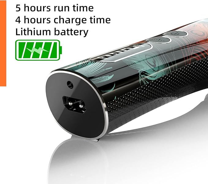 shernbao Professional Animal Grooming Clipper for Thick Heavy Coats, 5-Speed Low Noise Powerful Corded/Cordless 5-in-1 Blade for Small & Large Pet, Dog, Cat, Horse-Mewly Pet