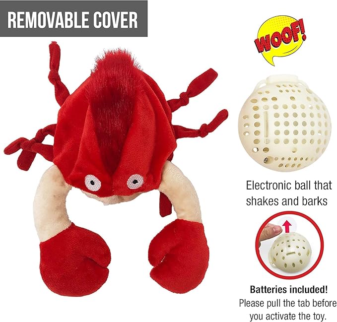 Hyper Pet Doggie Pal Interactive Dog Toys (Dog Toy that Wiggles, Vibrates, and Barks Plush Toys for Boredom and Stimulating Play)-Mewly Pet