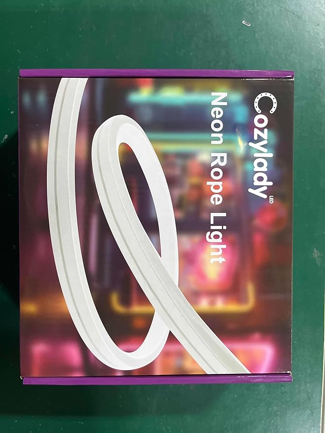 Cozylady 100Ft (50Ft * 2 Rolls) RGB LED Neon Rope Lights for Bedroom, 30m LED Strip Lamp with Double Sided Adhesive Tape, App/Remote Control DIY Lights Decorate The Outdoor and Indoor of Your Home