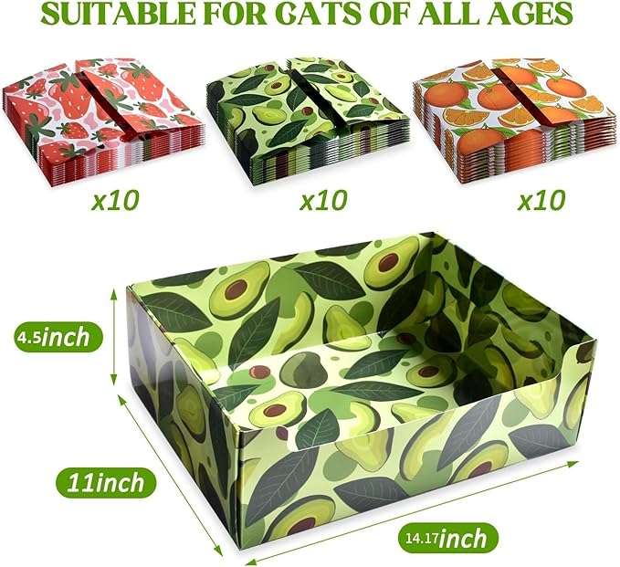 CONLI 30 PCS Disposable Litter Boxes for Cats, Foldable Waterproof Kitten Litter Box Low Entry, Portable Litter Box for Cats Small Pets Animals Travel Needs-Mewly Pet