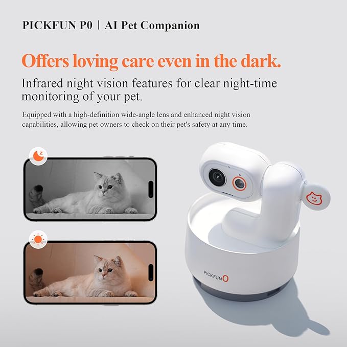 AI Dog Camera, Smart Security Camera Indoor with Phone App [Pet Recognition, Daily Activity Analysis & Motion Tracking] Cat Cam 5MP HD, 360° View, 2-Way Audio, Night Vision, 5G WiFi-Mewly Pet