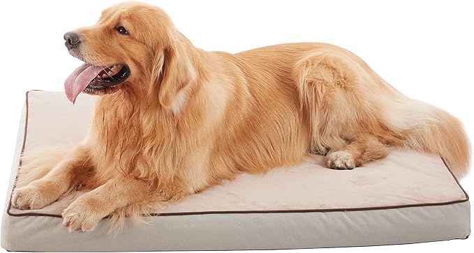 Orthopedic Memory Foam Dog Bed, Cooling Dog Beds for Medium/Large Dogs -Waterproof Pet Bed for Crate with Removable Washable Cover, L(35inch,65Lbs)-Mewly Pet