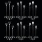Vincidern 18pcs Clear Taper Candle Holders for Table Centerpieces, Acrylic Candle Holder Set for Wedding, Events, Party, Christmas, Halloween, Clear Decorative Candlestick Holders