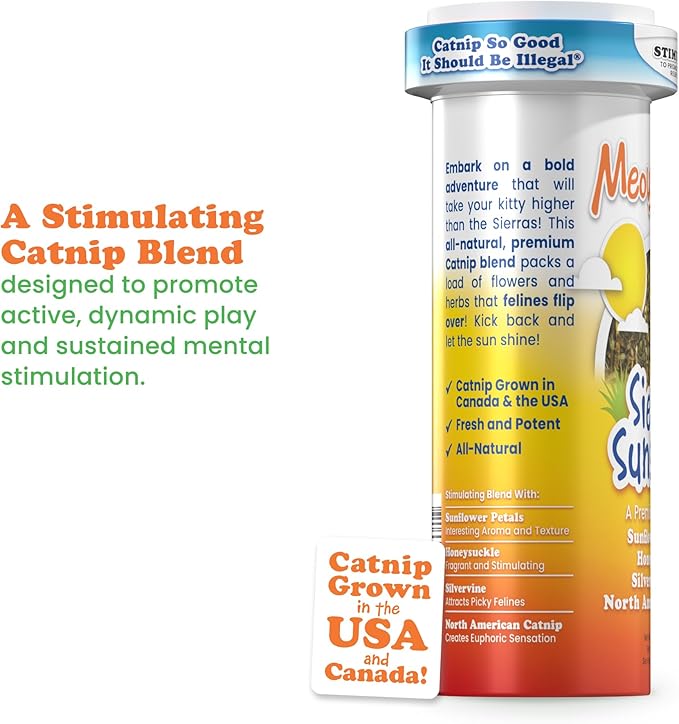 Meowijuana Jump 'n' Jamb Door Hanging Cat Toy Bundle | Deep Sea Squid + Sierra Sunshine Blend | Refillable Interactive Catnip Toy | Promotes Play and Cat Health | Potent Catnip Grown in North America