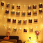 40 LED Photo Clip Fairy Lights LED Twinkle Lights Starry Lights for Home Bedroom Halloween Thanksgiving Christmas Party Wedding Decor (14ft, Warm White)