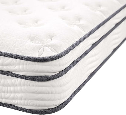 Modway Jenna 8” Innerspring and Memory Foam King Mattress With Individually Encased Coils