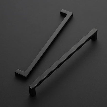 Ravinte 3 Pack Square Cabinet Handles - Matte Black Drawer Pulls, 10 Inch, Kitchen Cabinet Hardware