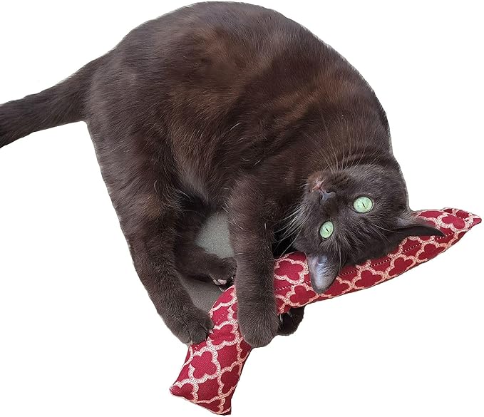 15" Catnip Cat Kicker Toys/Kitty Kick Sticks/Cat-Nip Kick Sticks (Rose Red) (Kickers Filled with 1 oz Premium Canadian Catnip)-Mewly Pet