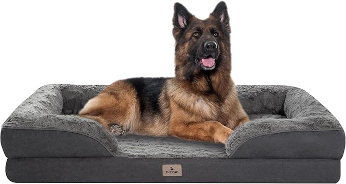 Orthopedic Dog Bed for Extra Large Dogs - XL Plus Waterproof Dog Sofa Beds, Supportive Foam Pet Couch Bed with Removable Washable Cover, Waterproof Lining and Nonskid Bottom-Mewly Pet